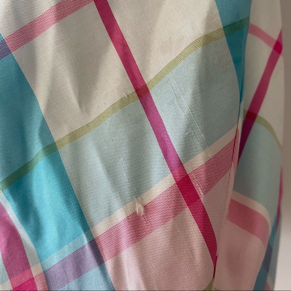 HARTSTRINGS 100% SILK CHECKERED SKIRT - Picture 8 of 13